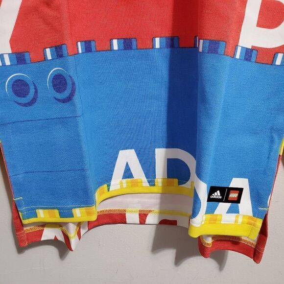 Adidas Lego Sweatshirt Boys Sz Large Crew Neck Long Sleeve RUNS BIG .NWT - Picture 4 of 7